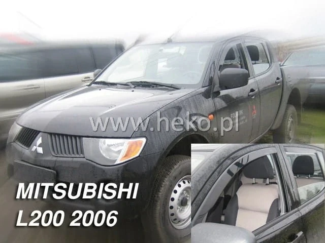 Ofuky oken Mitsubishi L200 2005-2015, 4 dveře, Double Cab, + zadní