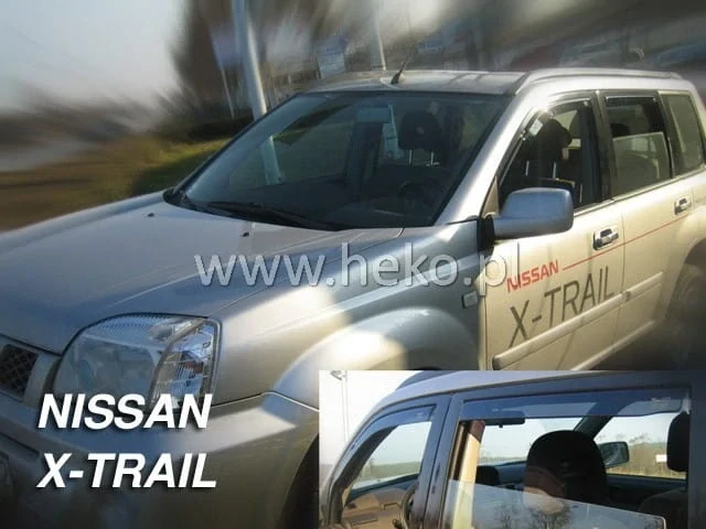 Ofuky oken Nissan X-Trail 2001-2007, + zadní