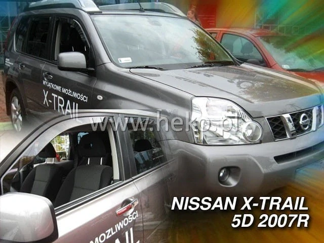 Ofuky oken Nissan X-Trail 2007-2013, + zadní