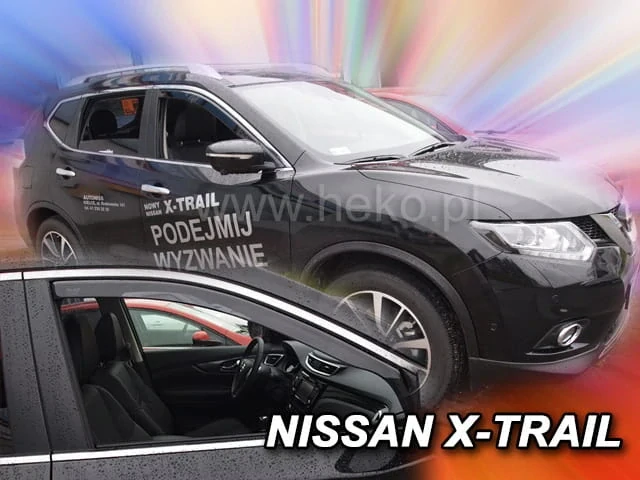 Ofuky oken Nissan X-Trail 2013-2021, + zadní