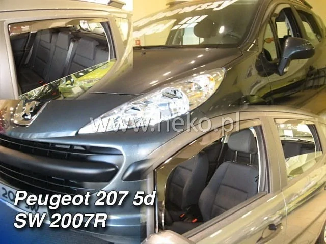 Ofuky oken Peugeot 207 2007-2012, combi, + zadní