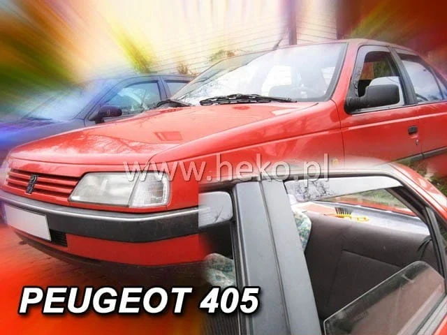 Ofuky oken Peugeot 405 1992-1997, + zadní