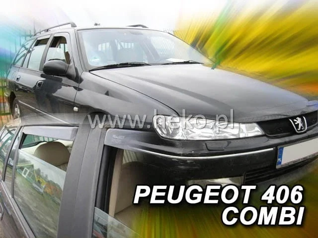 Ofuky oken Peugeot 406 1995-2004, combi, + zadní