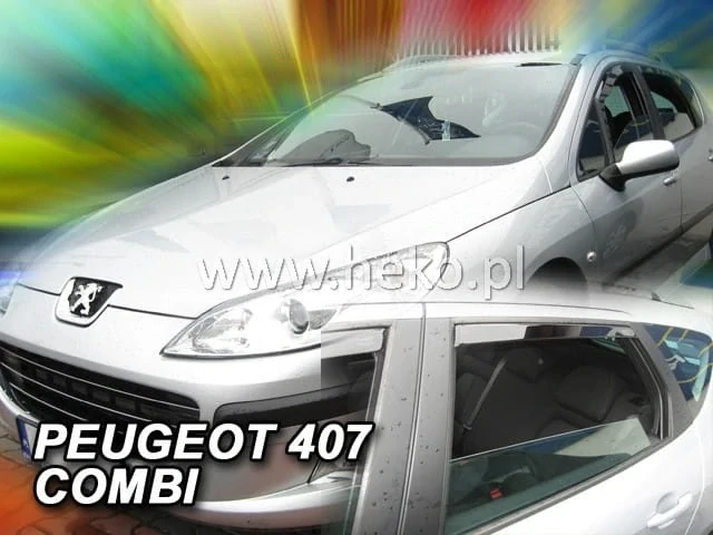 Ofuky oken Peugeot 407 2004-2011, combi, + zadní