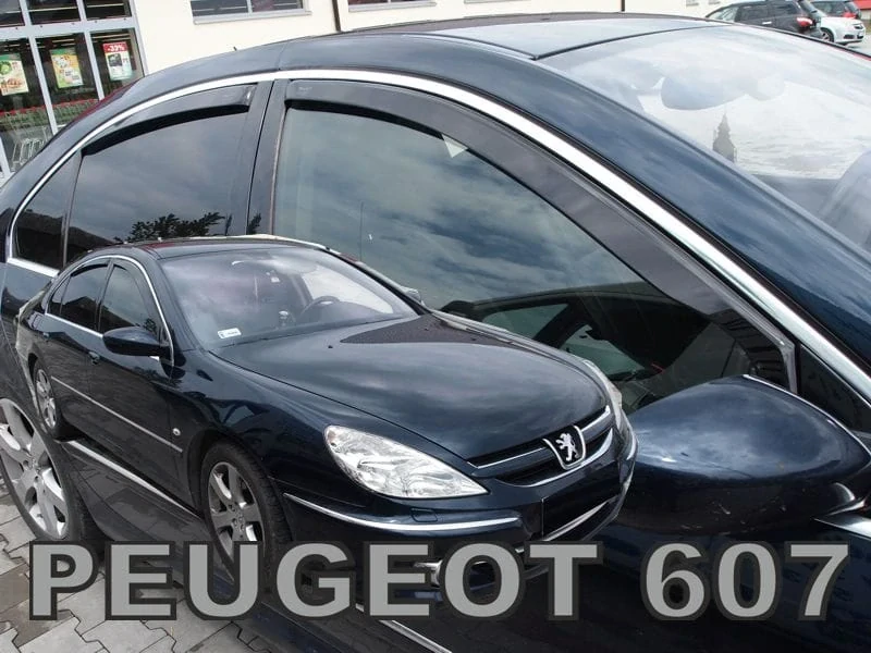 Ofuky oken Peugeot 607 1999-2010, + zadní