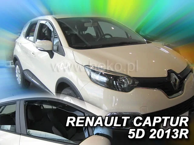Ofuky oken Renault Captur 2013-2020, 5 dveří, + zadní