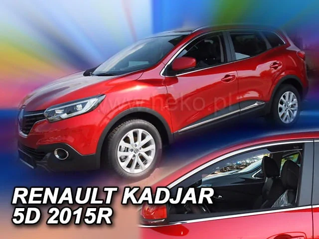 Ofuky oken Renault Kadjar 2015-2022, + zadní