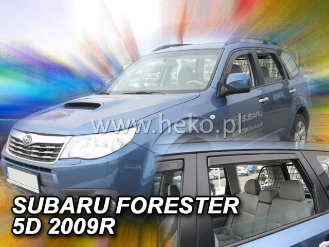 Ofuky oken Subaru Forester III SH 2008-2013, 5 dveří, + zadní