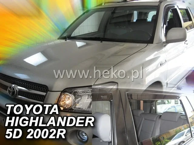 Ofuky oken Toyota Highlander 2001-2007, 5 dveří, + zadní