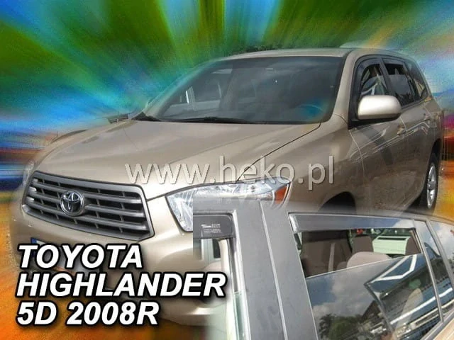 Ofuky oken Toyota Highlander 2007-, 5 dveří, + zadní
