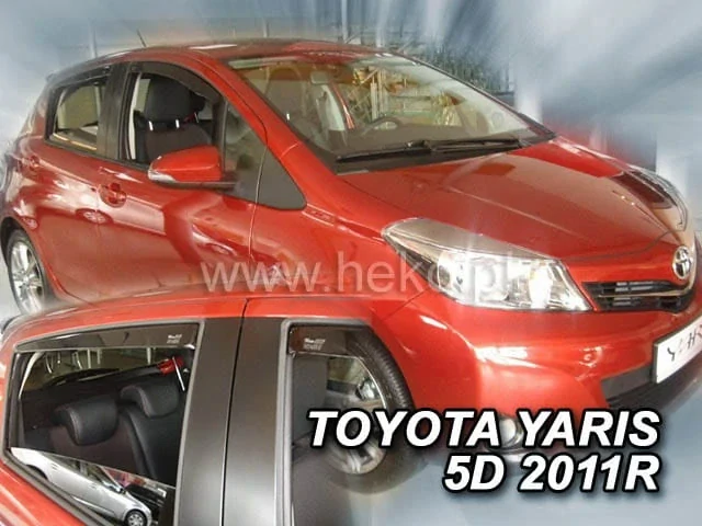Ofuky oken Toyota Yaris 2011-2020, 5 dveří, + zadní
