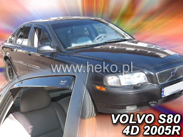 Ofuky oken Volvo S80 1998-2006, + zadní
