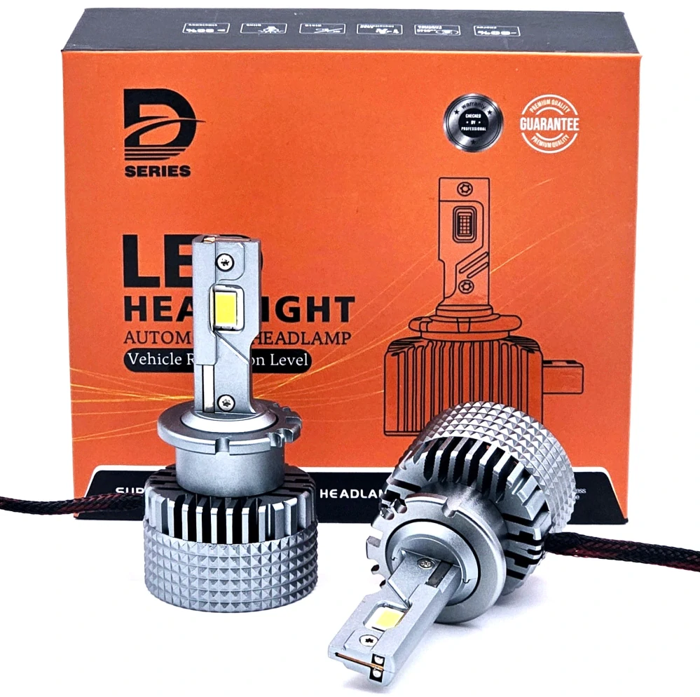 LED D2S a D2R 6000K autožárovky 60000lm 2x60W, sada 2ks