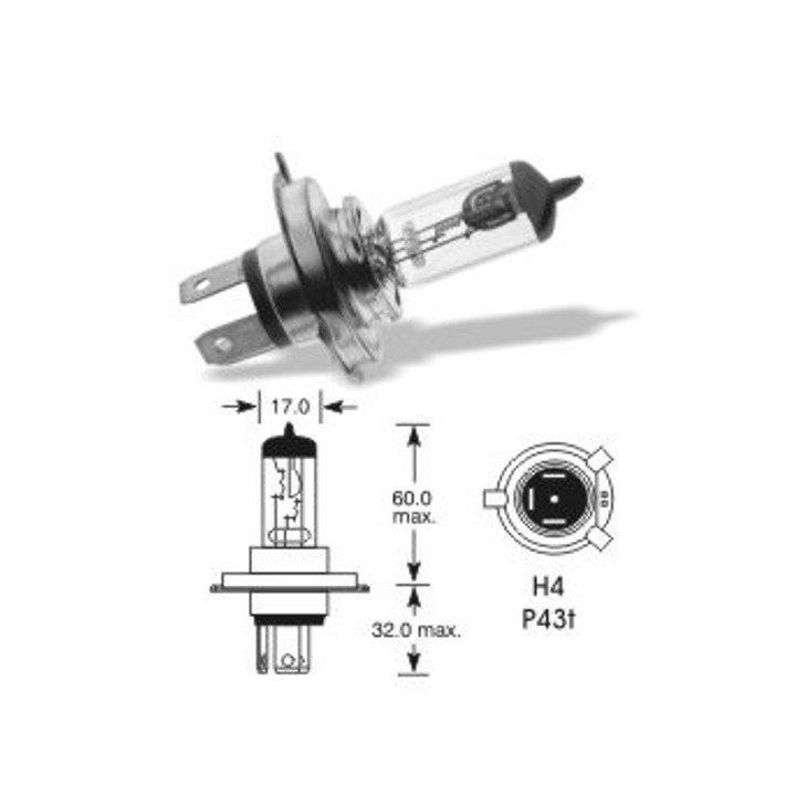 Autožárovky H4 OSRAM Cool Blue Intense NextGeneration 5000K +100% 12V - 60/55W