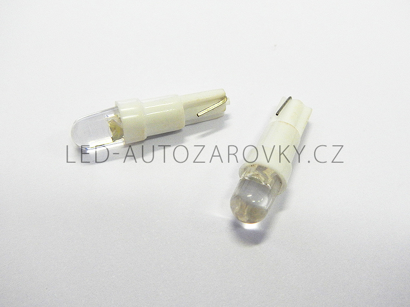 LED bílá T5/12V/1,2W, 2ks