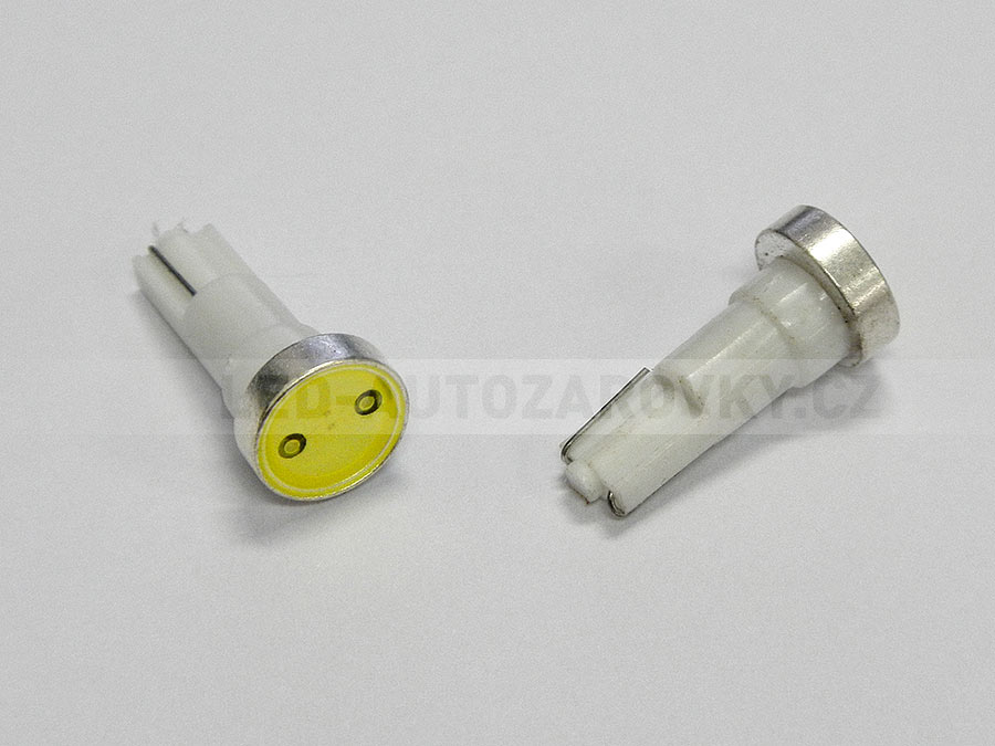 Osvětlení přístrojové desky POWER LED bílá, T5/12V/1,2W, sada 2ks