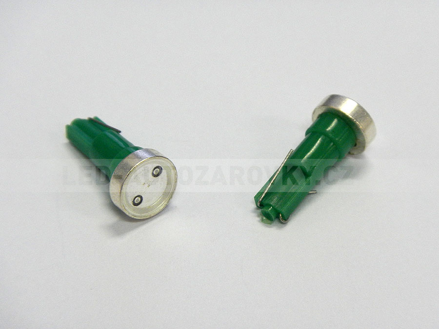 Osvětlení přístrojové desky POWER LED zelená, T5/12V/1,2W, sada 2ks