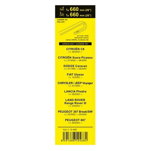 VÝPRODEJ: Stěrače FLAT SET 660+660mm