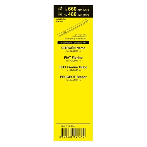 VÝPRODEJ: Stěrače FLAT SET 660+480mm