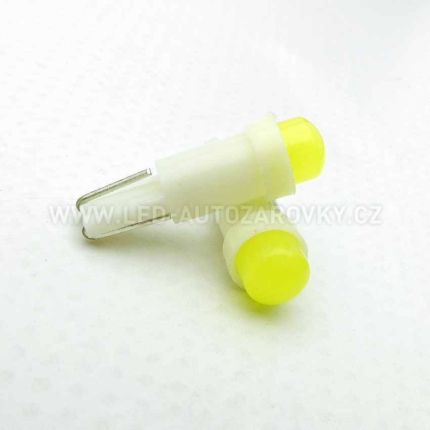 LED žárovky 12V - osvětlení přístrojové desky, bílá, T5/12V/1,2W, sada 2ks