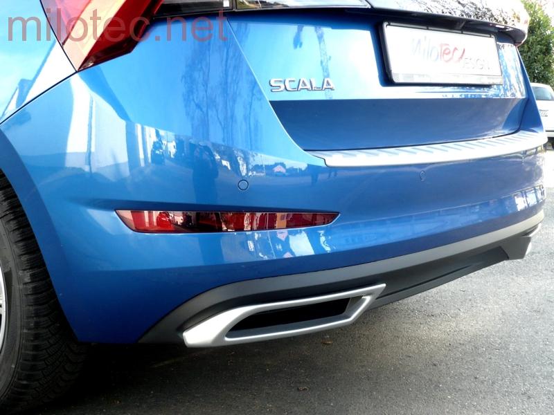 Dummy - koncovky výfuku, Alu Brush - Škoda Scala