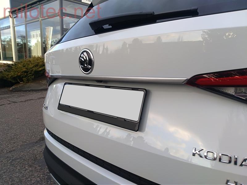 Lišta nad zadní SPZ, Alu Brush - Škoda Kodiaq
