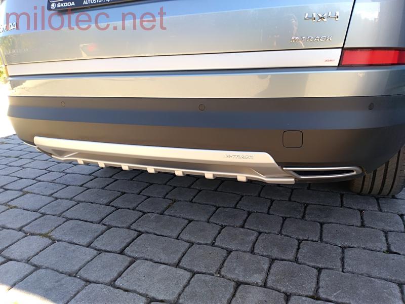 Difuzor zadního nárazníku, stříbrný matný - Škoda Kodiaq