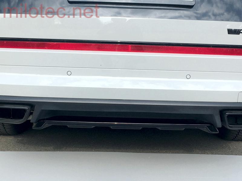 Difuzor zadního nárazníku, černý lesklý "klavírlak" - Škoda Kodiaq RS