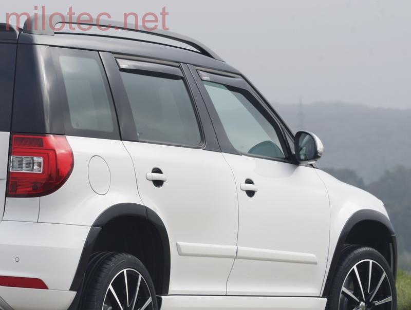 Kryty dveřních sloupků, ABS černý lesklý "klavírlak" - Škoda Yeti