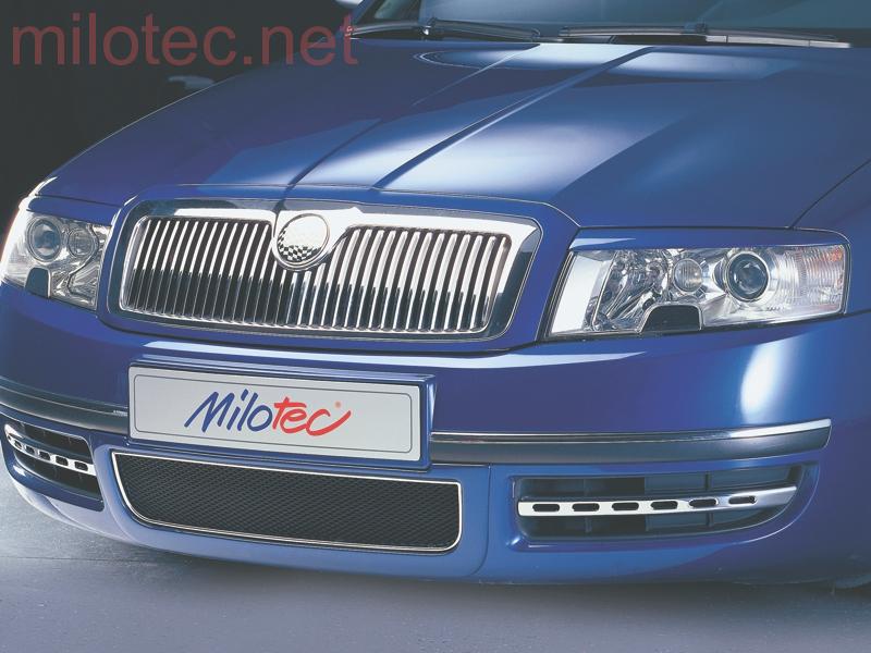 Kryty světlometů (mračítka), ABS černý - Škoda Superb I.