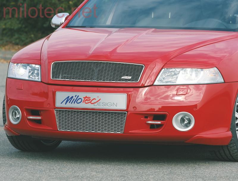 Kryty světlometů (mračítka), černá metalíza - Škoda Octavia II.