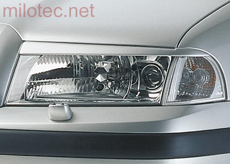 Kryty světlometů (mračítka), černý lesklý "klavírlak" - Škoda Octavia I. Facelift