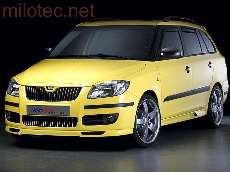 Rozšíření prahů, černá metalíza - Škoda Fabia II. Lim./Combi
