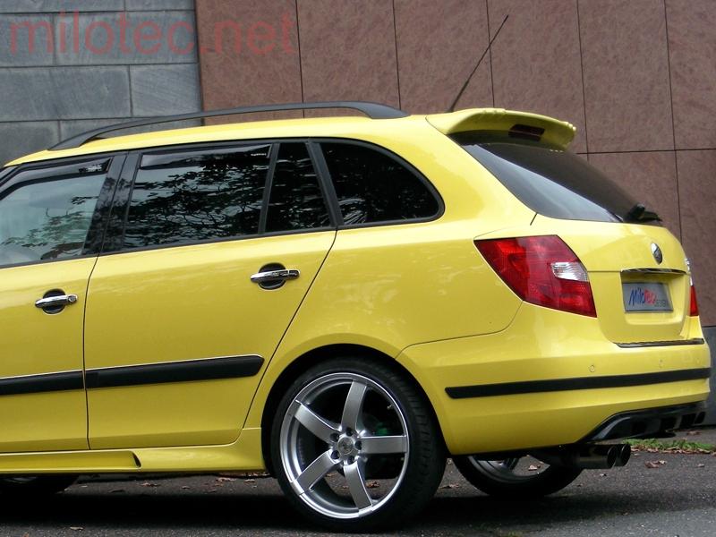 Střešní spoiler zadní, ABS černý - Škoda Fabia II. Combi