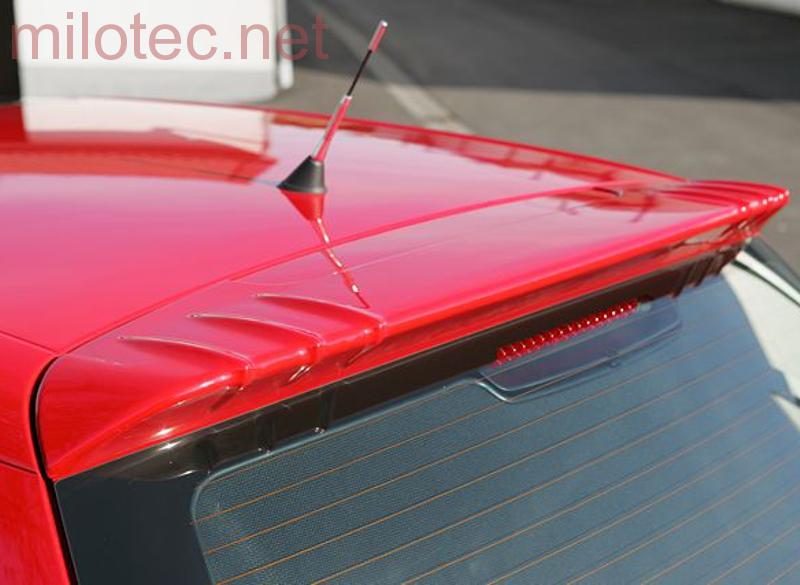 Střešní spoiler zadní, černá metalíza - Škoda Fabia II. Limousine