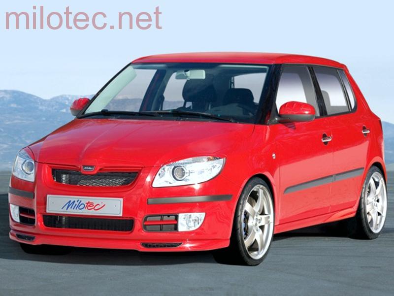 Ochranné lišty předního a zadního nárazníku - Škoda Fabia II. Limousine