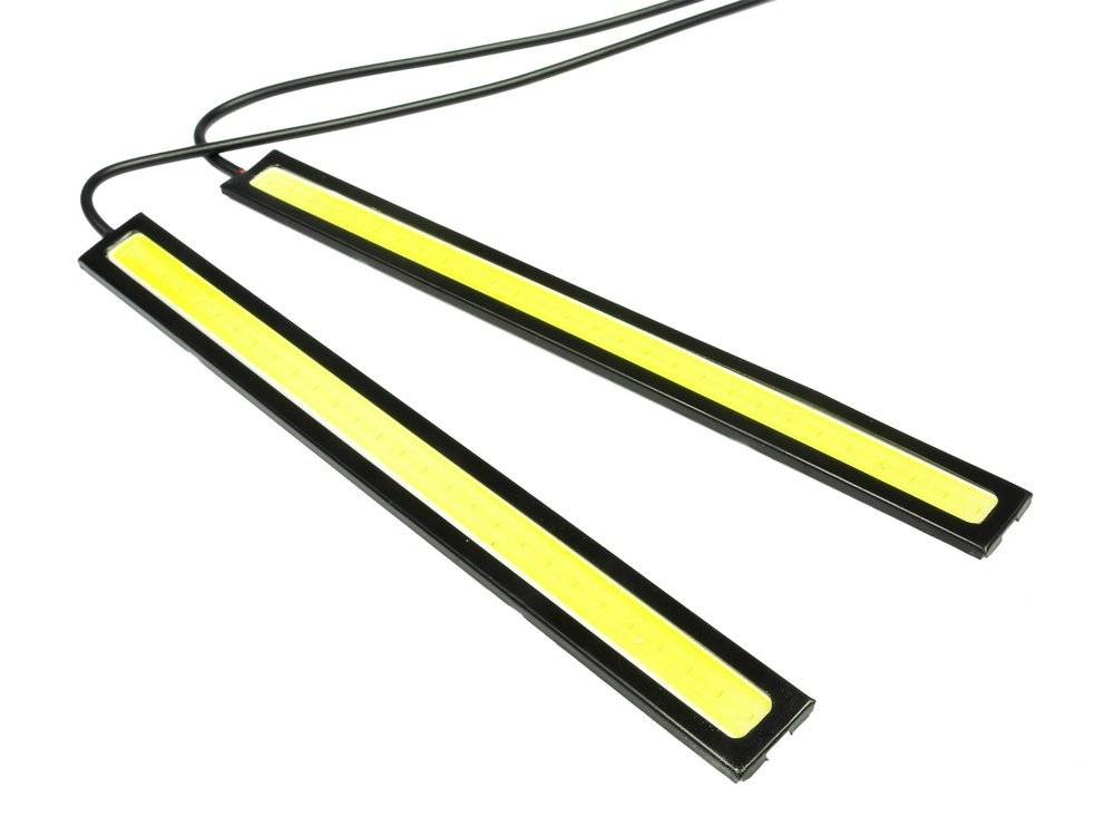 LED COB denní svícení, ultra bright 14cm 2x4W