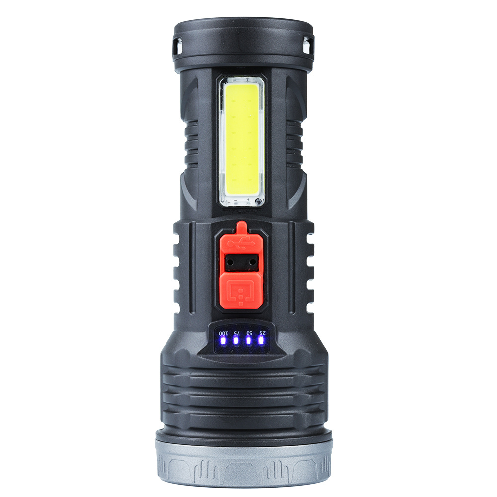 LED svítilna - baterka s vestavěnou dobíjecí baterií, 500lm 1200mAh 
