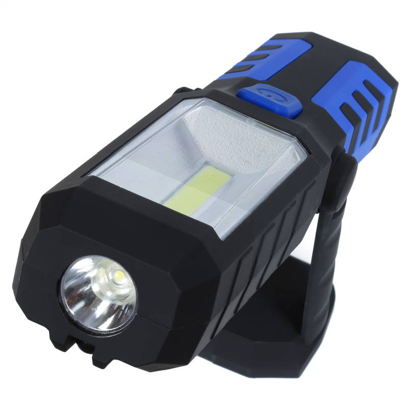 Dobíjecí LED pracovní lampa s háčkem a magnetickou základnou, 5W, 2600mAh, 3 světelné režimy