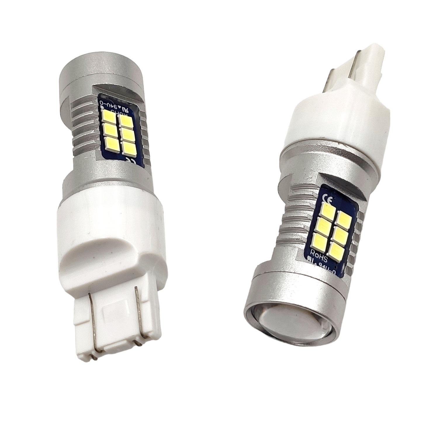 Bílá LED žárovka s paticí T20 (3157), 21 SMD, 1ks
