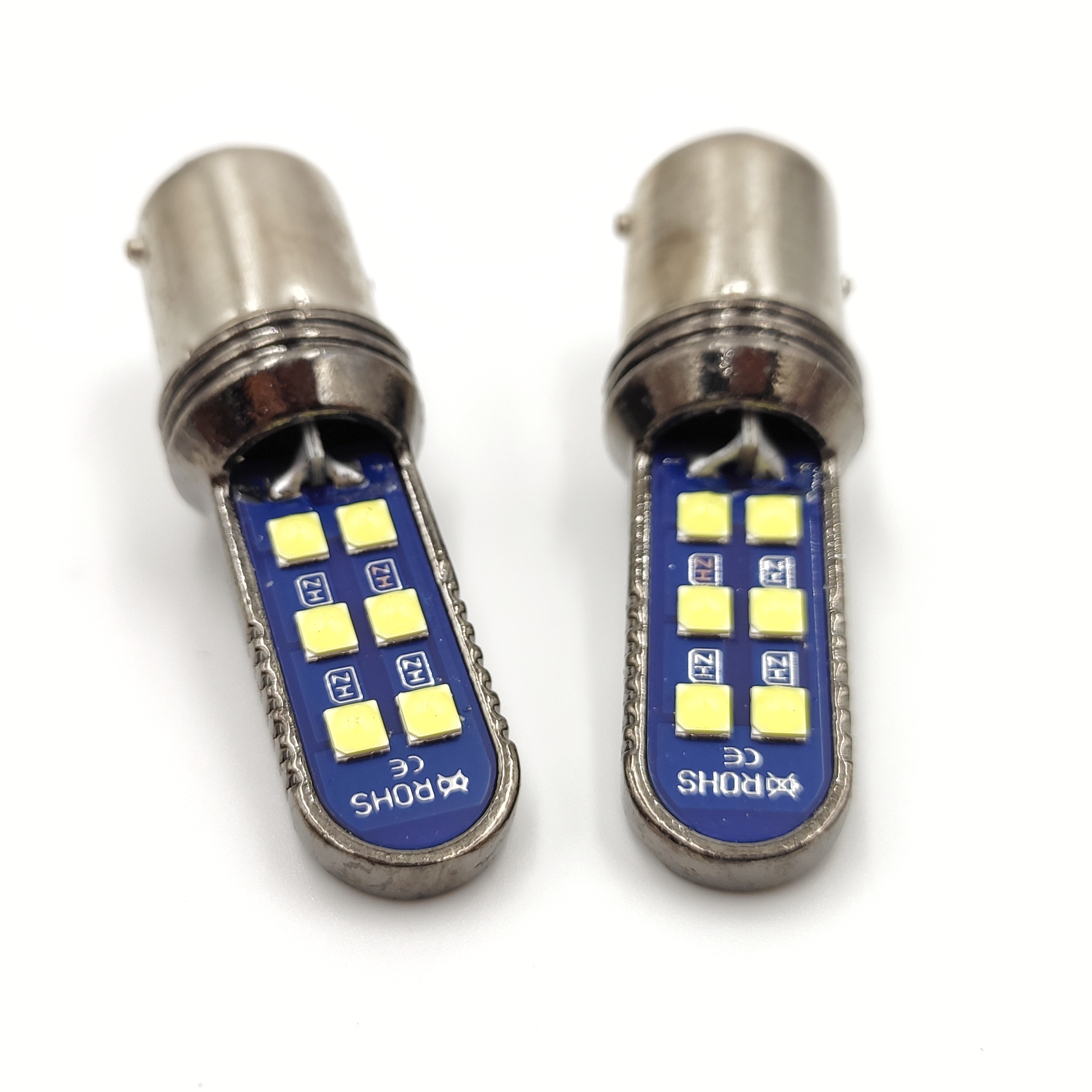 Bílá LED žárovka BA15D, CANBUS, 12 SMD, 1ks