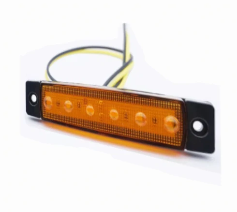 4x LED poziční obrysové světlo 12/24V 6SMD, oranžové