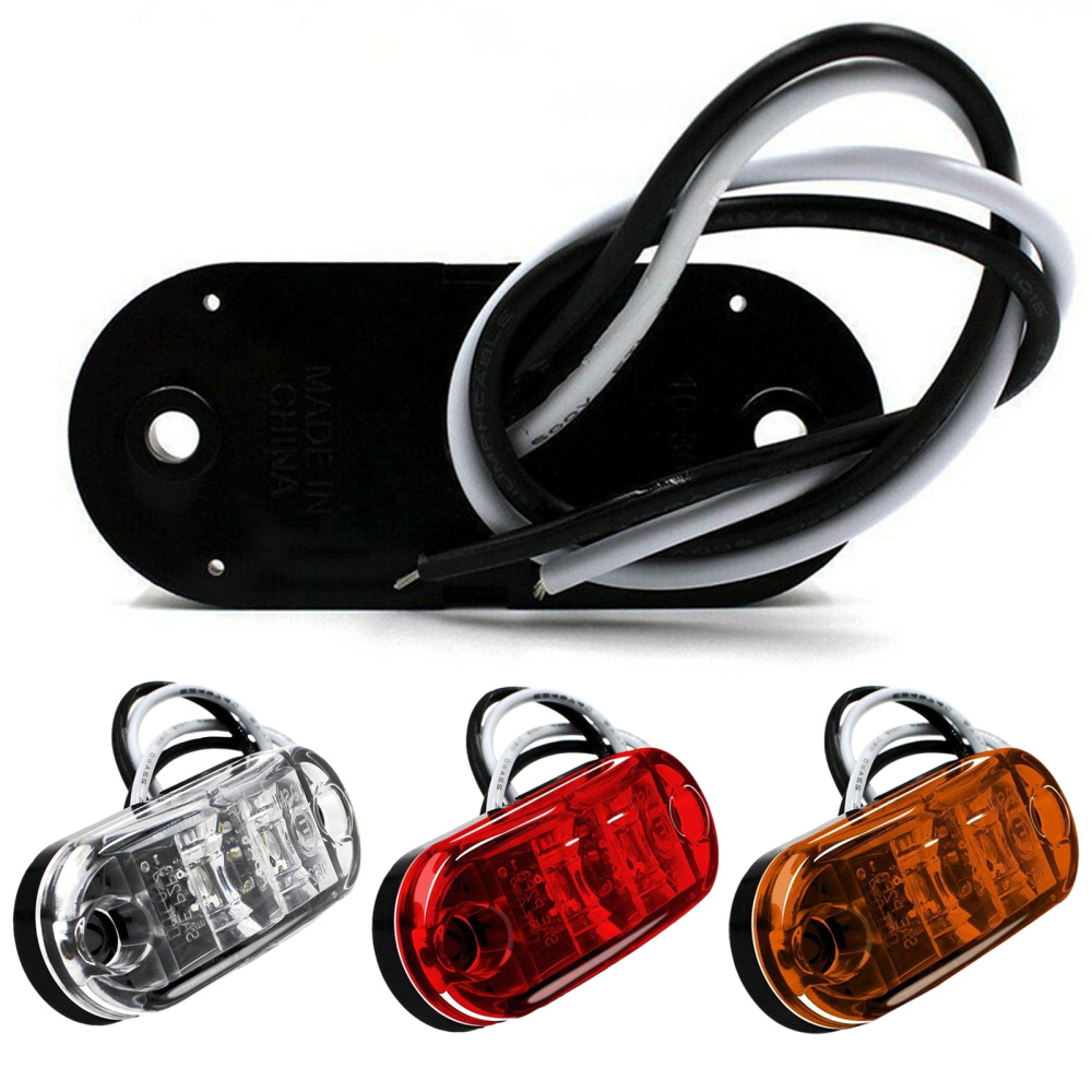 2x LED poziční obrysové světlo 12/24V 2SMD, červené