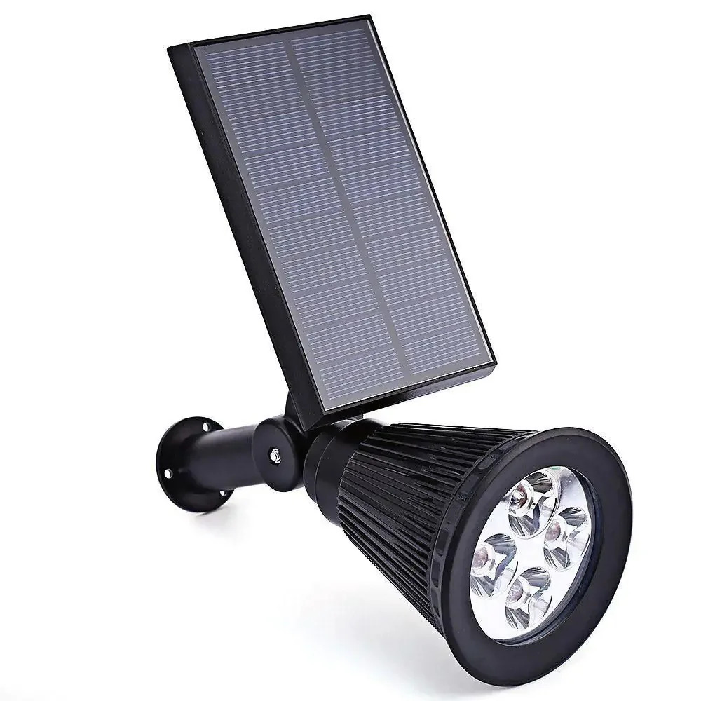 LED solární zahradní světlo - SPOT reflektor 250lm 2200mAh 4 LED studená bílá