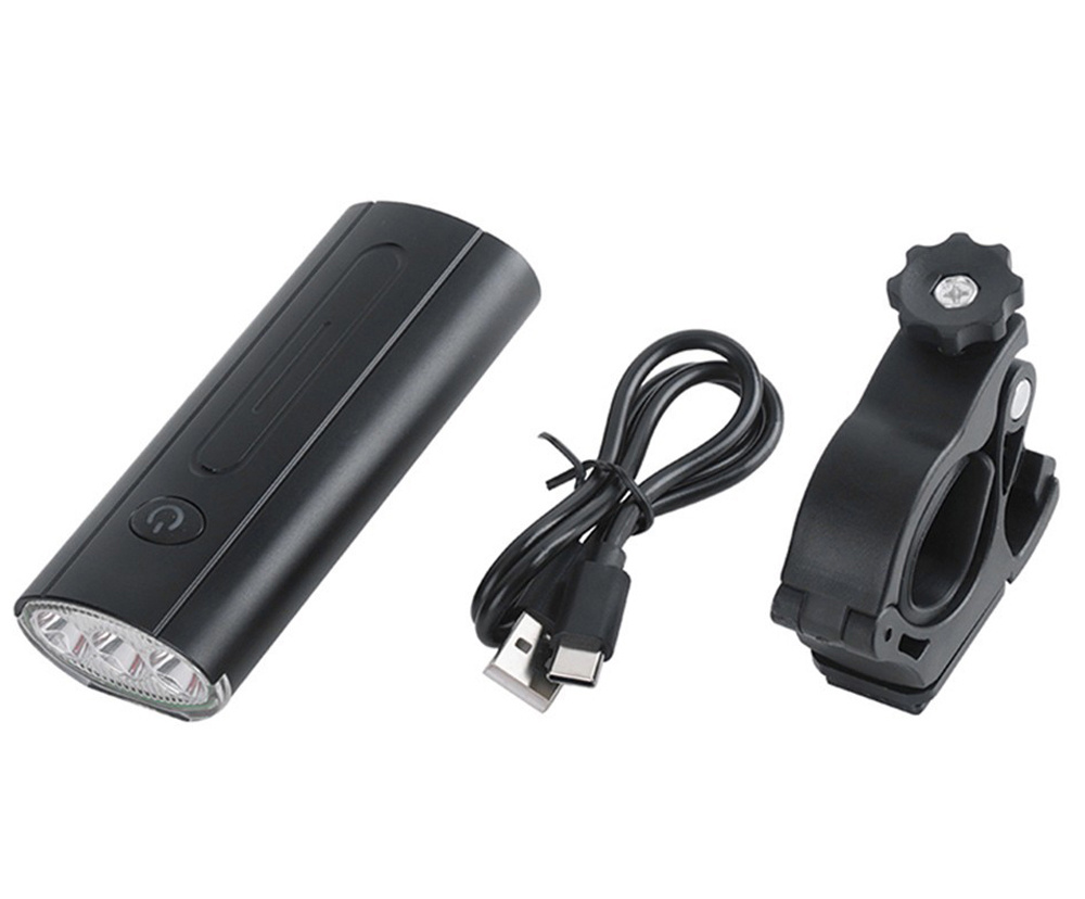 LED USB PREMIUM přední světlo na kolo, 3x XM-L T6 CREE LED, 750lm, 6 režimů svícení, baterie 3000mAh, hliník, s powerbankou