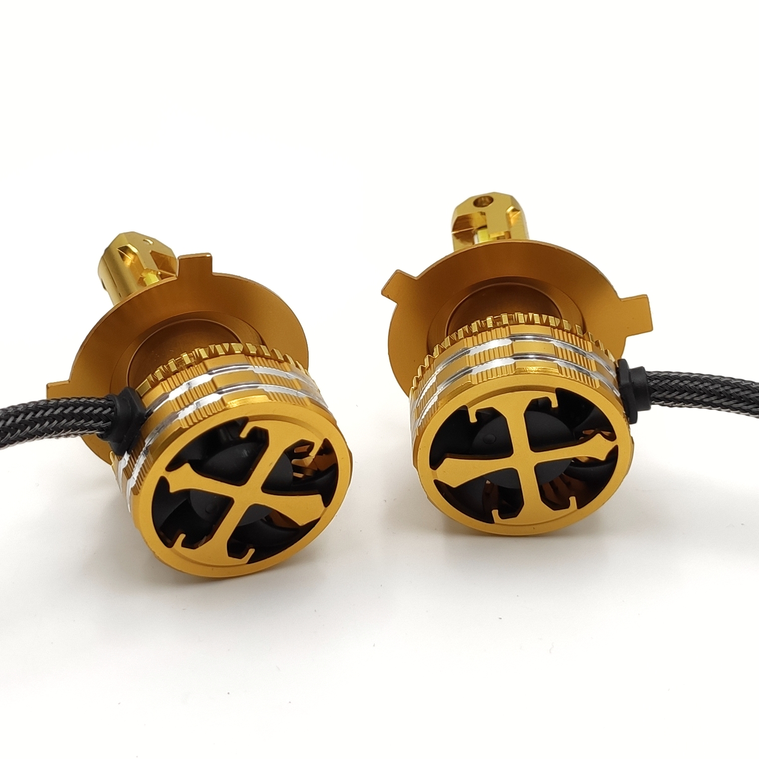 LED autožárovky H4 A9 COB canbus 40000lm 2x200W 6000K, sada 2ks
