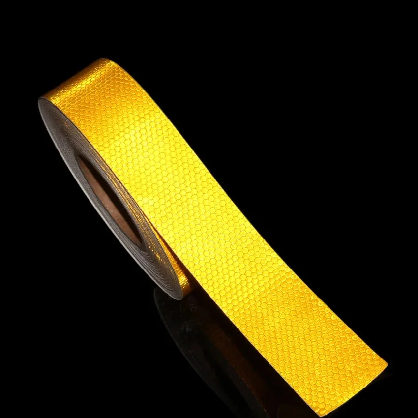 Sada 10ks reflexní samolepící páska oranžová, 25m x 5cm