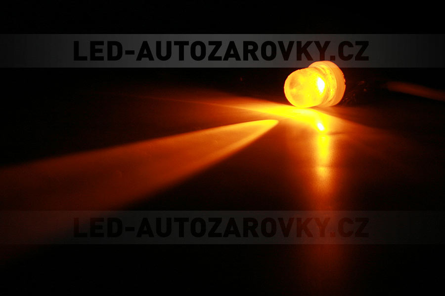 Parkovací světlo - LED ORANŽOVÉ- patice BA9S, sada 2ks