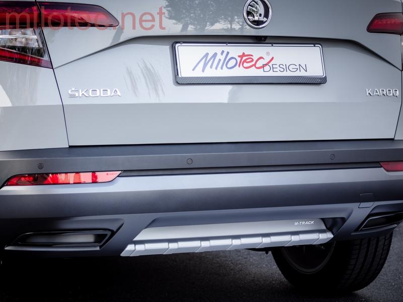 Difuzor zadního nárazníku, stříbrný matný - Škoda Karoq