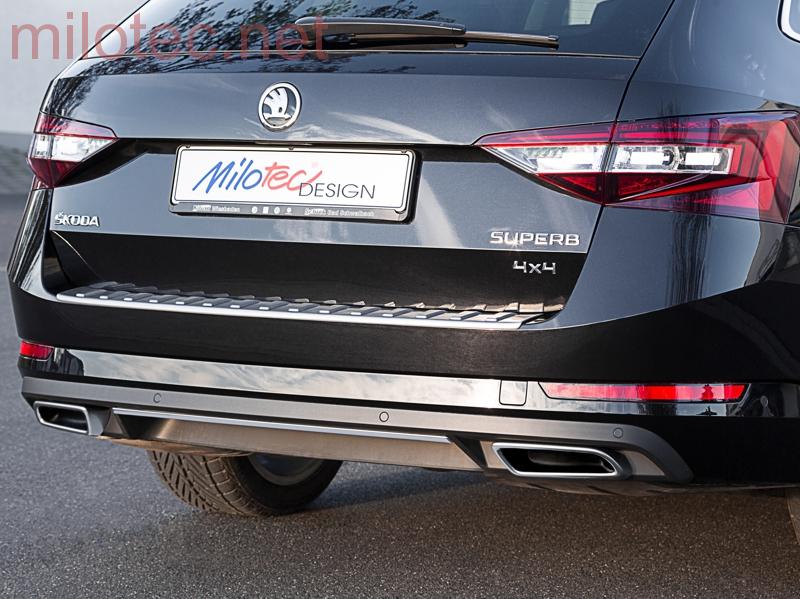Lišta zadního nárazníku, Alu Brush - Škoda Superb III.